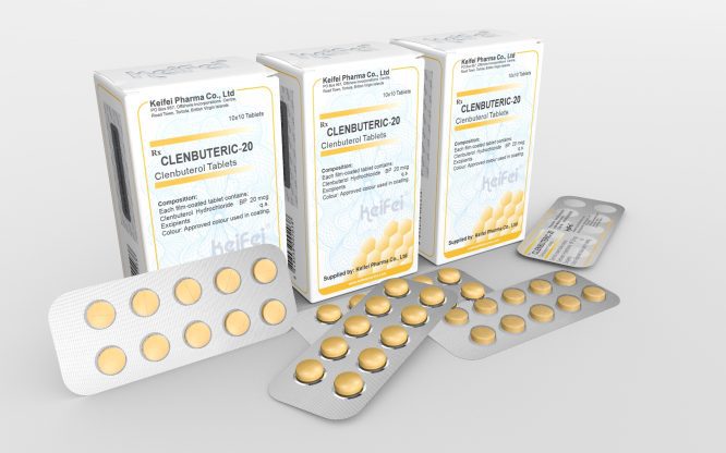 Clen (Clenbuterol) 20mcg - Keifei Pharma Clenbuteric