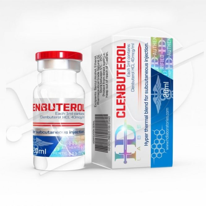 Clenbuterol Inject (Clenbuterol hydrocloride) 40mcg - HD Labs Clenject