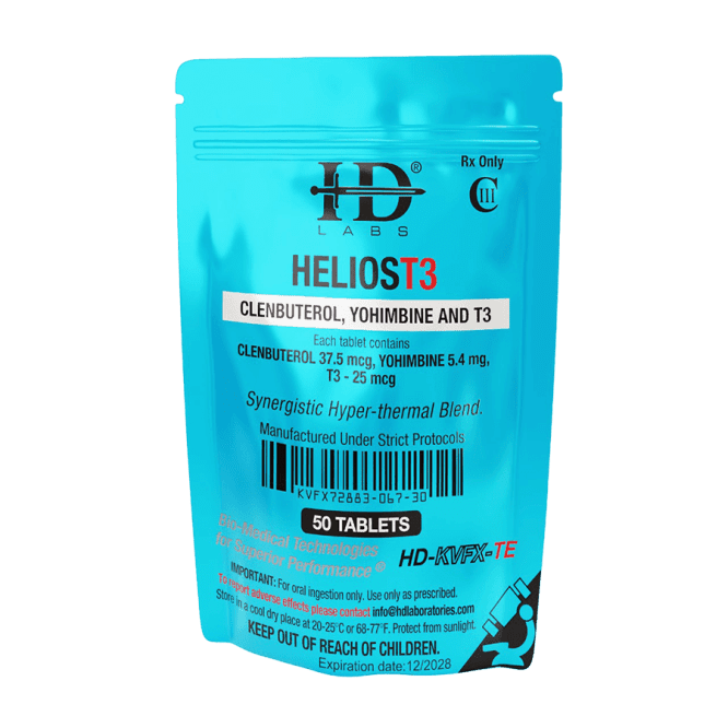 CYT3 (Clenbuterol, Yohimbine, T3) - HD Labs heliosT3