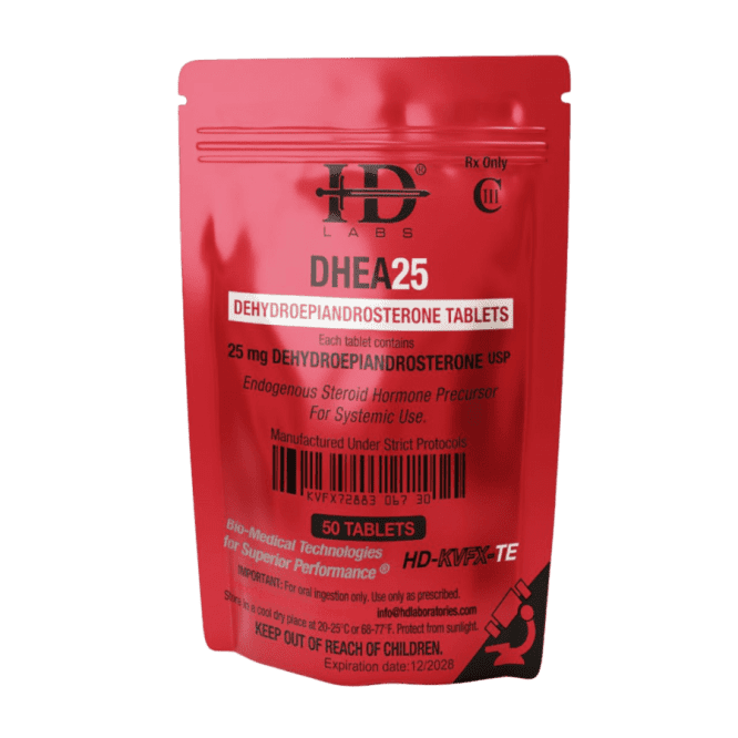 DHEA (Dehydroepiandrosterone) 25mg – HD Labs DHEA25