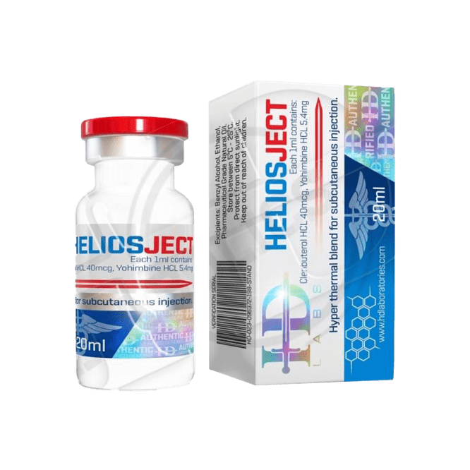 Helios (Clenbuterol, Yohimbine Mix) 45.4mg - HD Labs Helios Ject 200