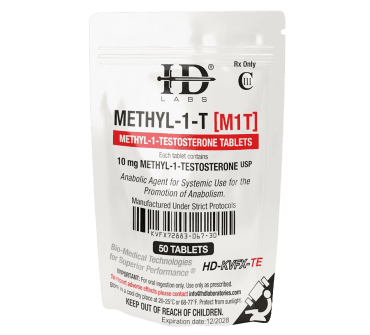 M1T (Methyl 1 Testosterone) 10mg - HD Labs Methyl-1-T