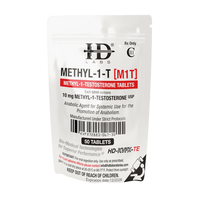 M1T (Methyl 1 Testosterone) 10mg - HD Labs Methyl-1-T