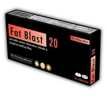 Fat Blast (Sibutramine, Yohimbine, Synphrine) 20mg - EU Pharma Fat Blast 20