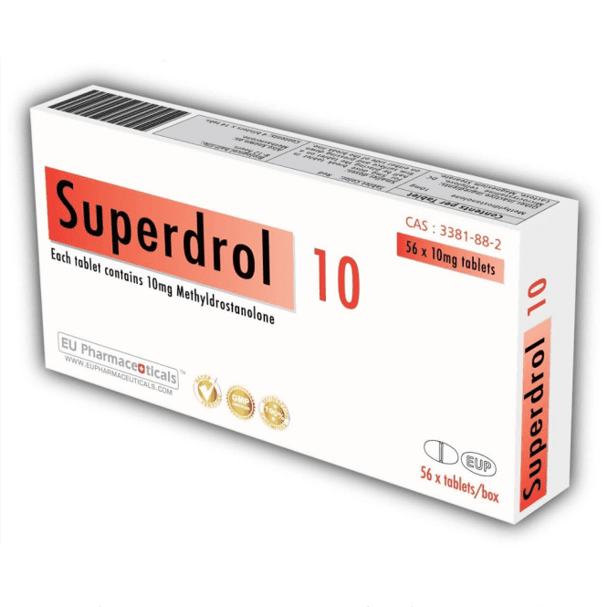 Superdrol Pro Hormone (Methyldrostanolone) 10mg – EU Pharma Superdrol