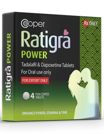 Ratigra Power (Treats Premature ejaculation) 100mg - Cooper Pharmaceuticals Ratigra